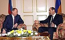 With President of Armenia Robert Kocharian.