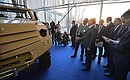 Владимир Путин посетил выставку «Сделано в России», где представлены новейшие разработки в области медицины, лабораторной диагностики, спорта, автомобилестроения.