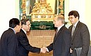 Vladimir Putin with Prime Minister Phan Van Khai of Vietnam.