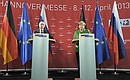 News conference following a working visit to Germany.