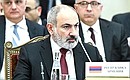 Prime Minister of Armenia Nikol Pashinyan at the meeting of the Supreme Eurasian Economic Council. Photo: Pavel Bednyakov, RIA Novosti