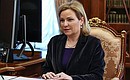 Министр культуры Ольга Любимова.