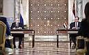Press statements following Russian-Egyptian talks. With President of Egypt Abdel Fattah el-Sisi.