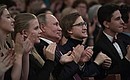 На выступлении лауреатов XVI Международного конкурса имени П.И.Чайковского.