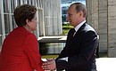 With President of the Federative Republic of Brazil Dilma Rousseff.