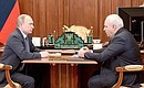 With Head of the Republic of Khakassia Viktor Zimin.