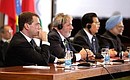По окончании саммита БРИК лидеры России, Бразилии, Индии и Китая сделали заявления для прессы.