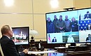 Meeting on eliminating the consequences of the diesel fuel spill in Krasnoyarsk Territory (via video conference).
