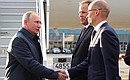 Vladimir Putin arrived in Izhevsk.