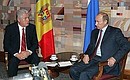 With President of Moldova Vladimir Voronin.