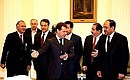 Перед началом переговоров с Премьер-министром Республики Ирак Нури аль-Малики.