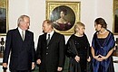 A gala reception in honour of Vladimir and Lyudmila Putin on behalf of German President Johannes Rau and his wife Christina.