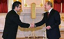 The President of Russia received the letter of credential of the Ambassador of the Republic of Ecuador, Patrizio Alberto Chavez Savala. 