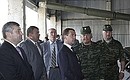 Visit to a Russian military base. 