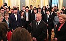 На встрече с членами национальной сборной WorldSkills-Russia.