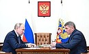 With Head of the Republic of Chuvashia Oleg Nikolayev. Photo: Maxim Blinov, RIA Novosti
