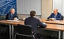 During a meeting on the progress of the Moscow – St Petersburg high-speed rail project. Photo: Alexei Nikolskiy, RIA Novosti