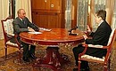President Putin with Bulgarian President Georgi Parvanov.
