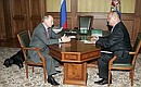 Встреча с руководителем Российской партии пенсионеров Игорем Зотовым.