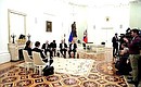 Встреча с Президентом Республики Словении Борутом Пахором.