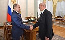С губернатором Оренбургской области Юрием Бергом.