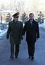 С Министром внутренних дел Рашидом Нургалиевым во время посещения Главного управления МВД по Московской области.