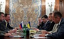 В ходе встречи с Руководителем Администрации Президента Украины Сергеем Лёвочкиным.
