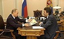 Встреча с губернатором Псковской области Евгением Михайловым.