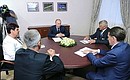 Meeting with Rossiya-Agro company workers.
