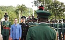 Церемония встречи Президента России, прибывшего с официальным визитом в Нигерию.