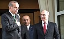 С Президентом Турции Реджепом Тайипом Эрдоганом по окончании переговоров.