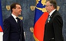 Presenting Russian state decorations to foreign citizens. Antti Jaatinen, Senior Vice President, Passenger Services at VR Group Ltd (Finland), receives the Order of Friendship.