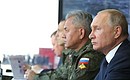 На полигоне Капустин Яр во время основного этапа стратегических командно-штабных учений «Кавказ-2020».