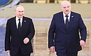 With President of Belarus Alexander Lukashenko before the meeting of the Supreme State Council of the Union State. Photo: Mikhail Metzel, TASS