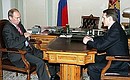 Working meeting with Deputy Prime Minister Sergey Naryshkin.