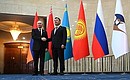 With President of Kyrgyzstan Sadyr Japarov before the Supreme Eurasian Economic Council meeting. Photo: Pavel Bednyakov, RIA Novosti