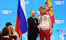 The Order of Friendship is awarded to Olympic biathlon champion Anton Shipulin.