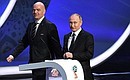 2018 World Cup final draw. With FIFA President Gianni Infantino. Photo: RIA Novosti