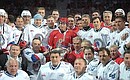 По окончании гала-матча Всероссийского фестиваля по хоккею среди любительских команд.