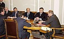 На заседании Комиссии по вопросам военно-технического сотрудничества России с иностранными государствами.