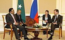 Meeting with President of Pakistan Asif Ali Zardari.