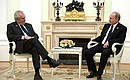 With President of Czech Republic Milos Zeman.