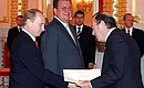 Вручение верительной грамоты послом Итальянской Республики в России Витторио Клаудио Сурдо.