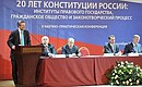Scientific-practical conference 20 Years of Russia’s Constitution: Institutions of a Rule-of-Law State, Civil Society and the Law-making Process.