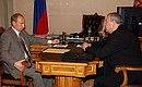 С Министром по атомной энергии Александром Румянцевым.