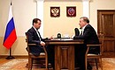 Встреча с губернатором Алтайского края Александром Карлиным.