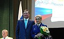 Chief of Staff of the Presidential Executive Office Sergei Ivanov presenting awards to distinguished employees of prosecution agencies of Russia.