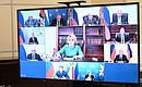 Meeting with permanent members of Security Council (via videoconference).