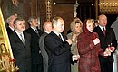 Владимир и Людмила Путины на пасхальном богослужении в храме Христа Спасителя.
