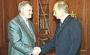 С Председателем Совета Федерации Сергеем Мироновым. 